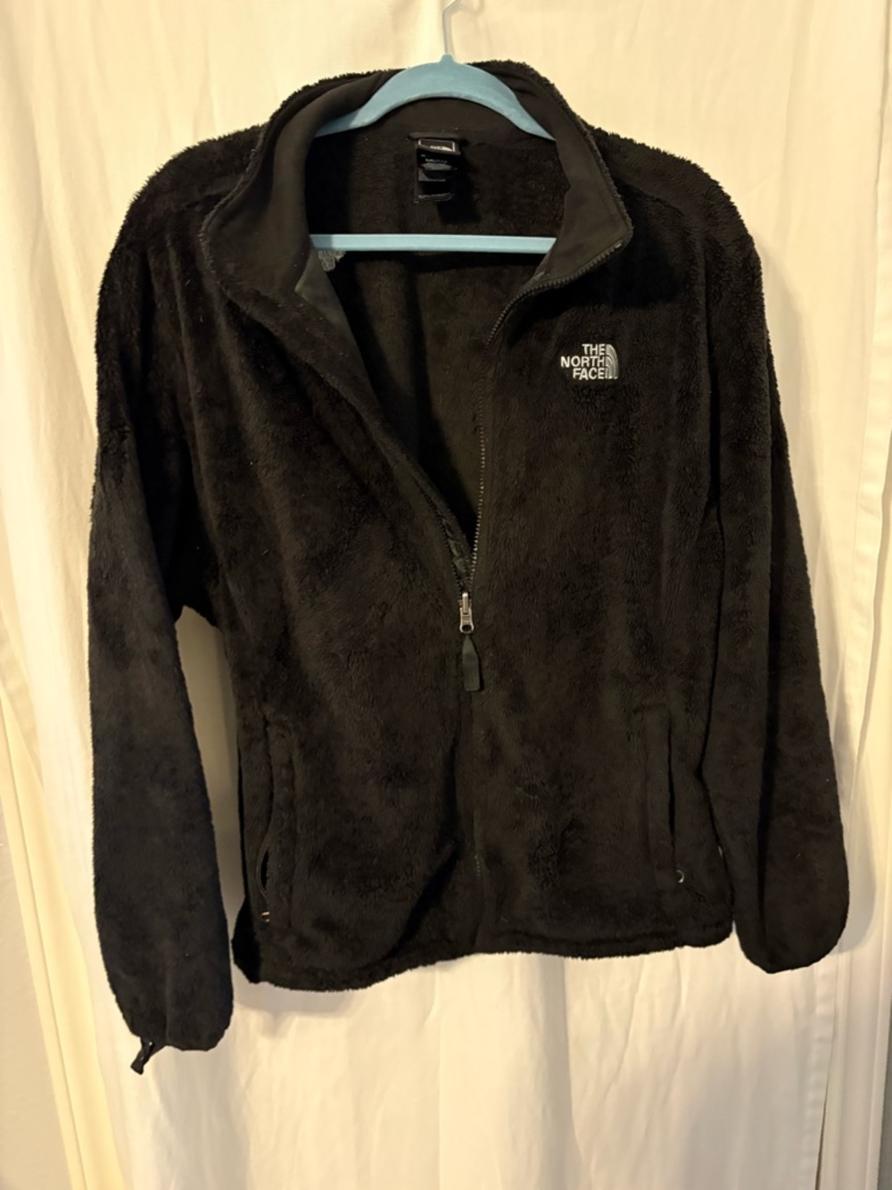 The North Face Black Plush Full-Zip Fleece